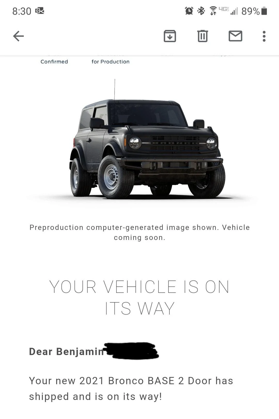 Ford Bronco Who's a 7/19 build? Screenshot_20210721-083006_Gmail