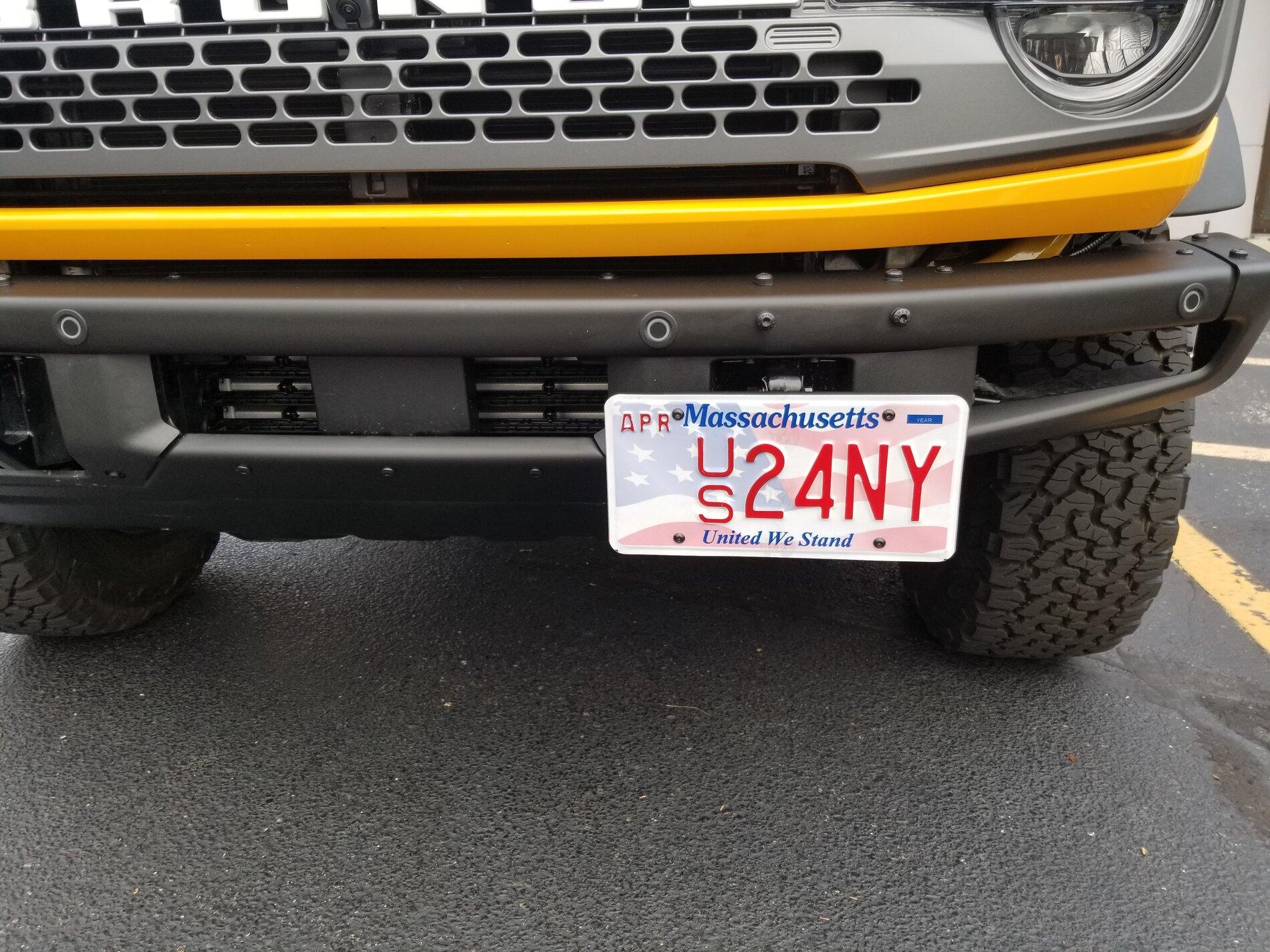 Ford Bronco Front license plate mount options? 20210721_094917