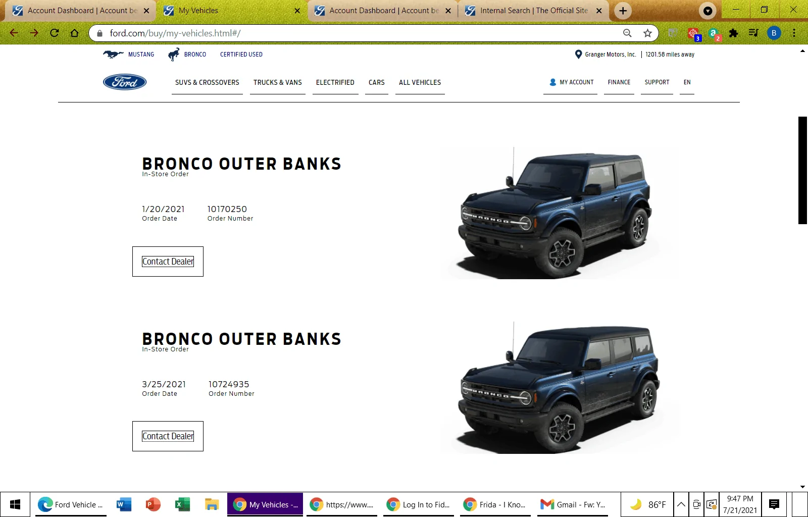 Ford Bronco Today is my Blend date! 07/16 1626918498252
