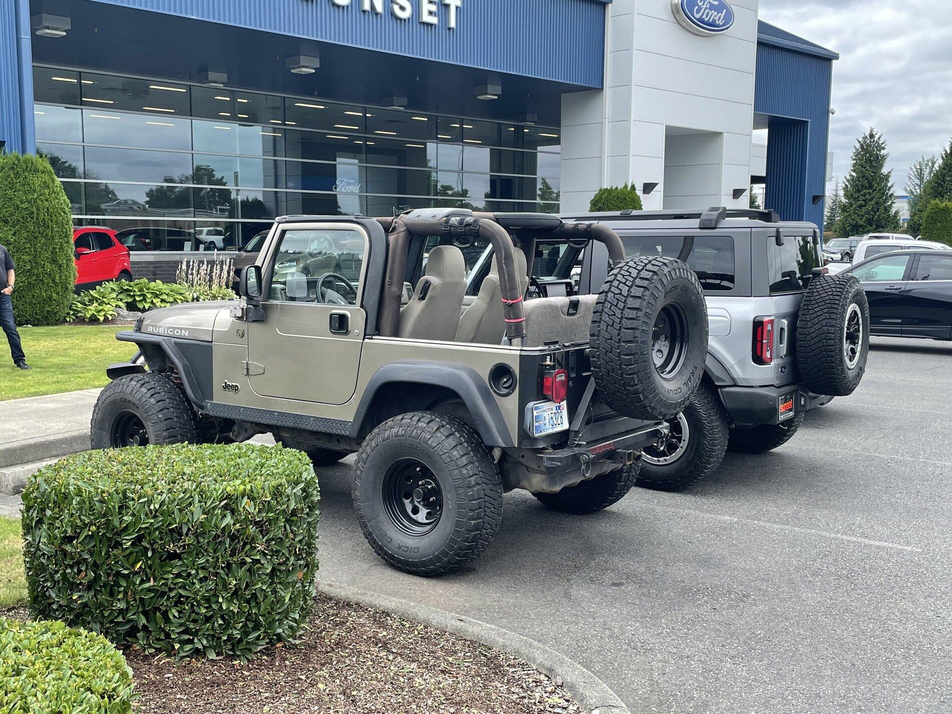 Ford Bronco First post.  Leaving my Rubicon for the Bronco. IMG_8346