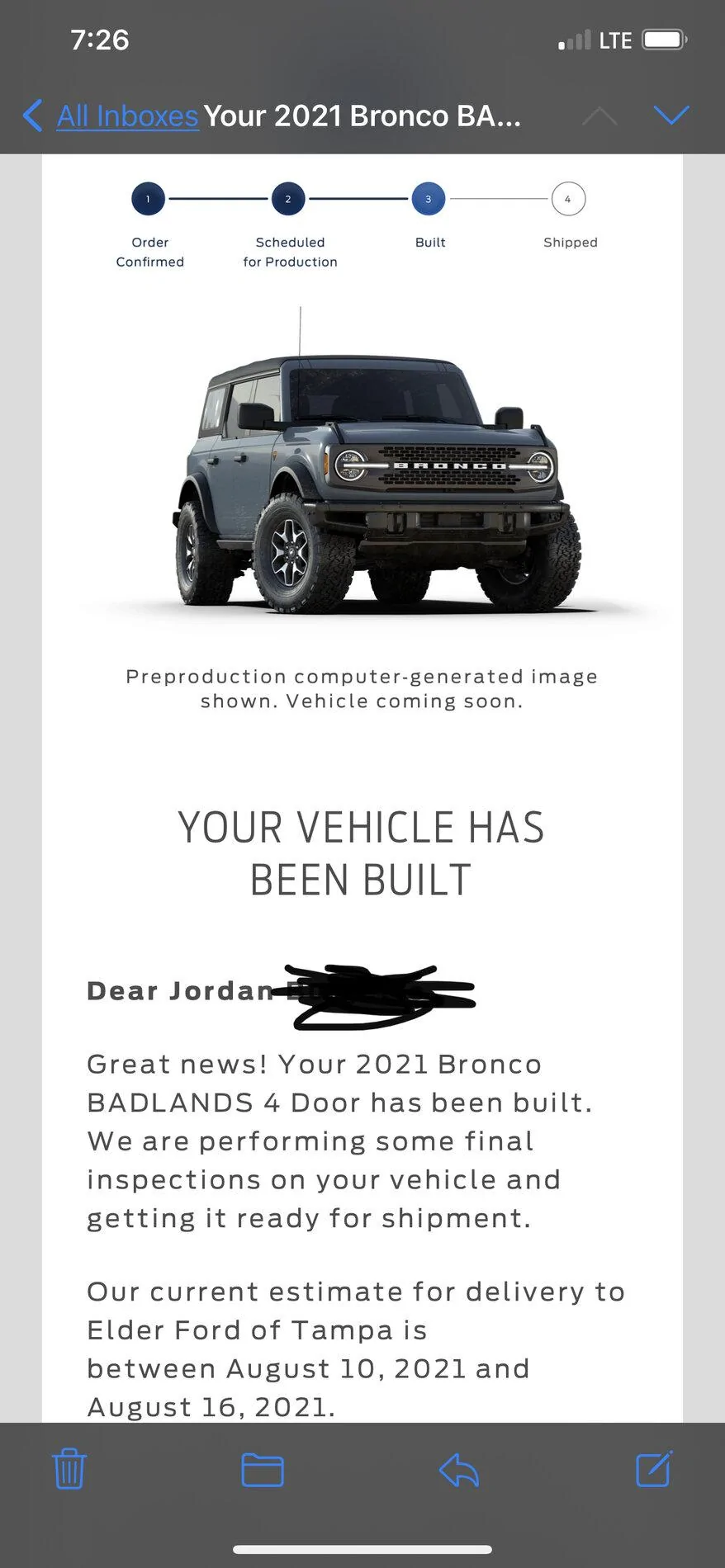 Ford Bronco Who's a 7/19 build? 69DF75DB-8C72-4843-985A-D4FAB118F763