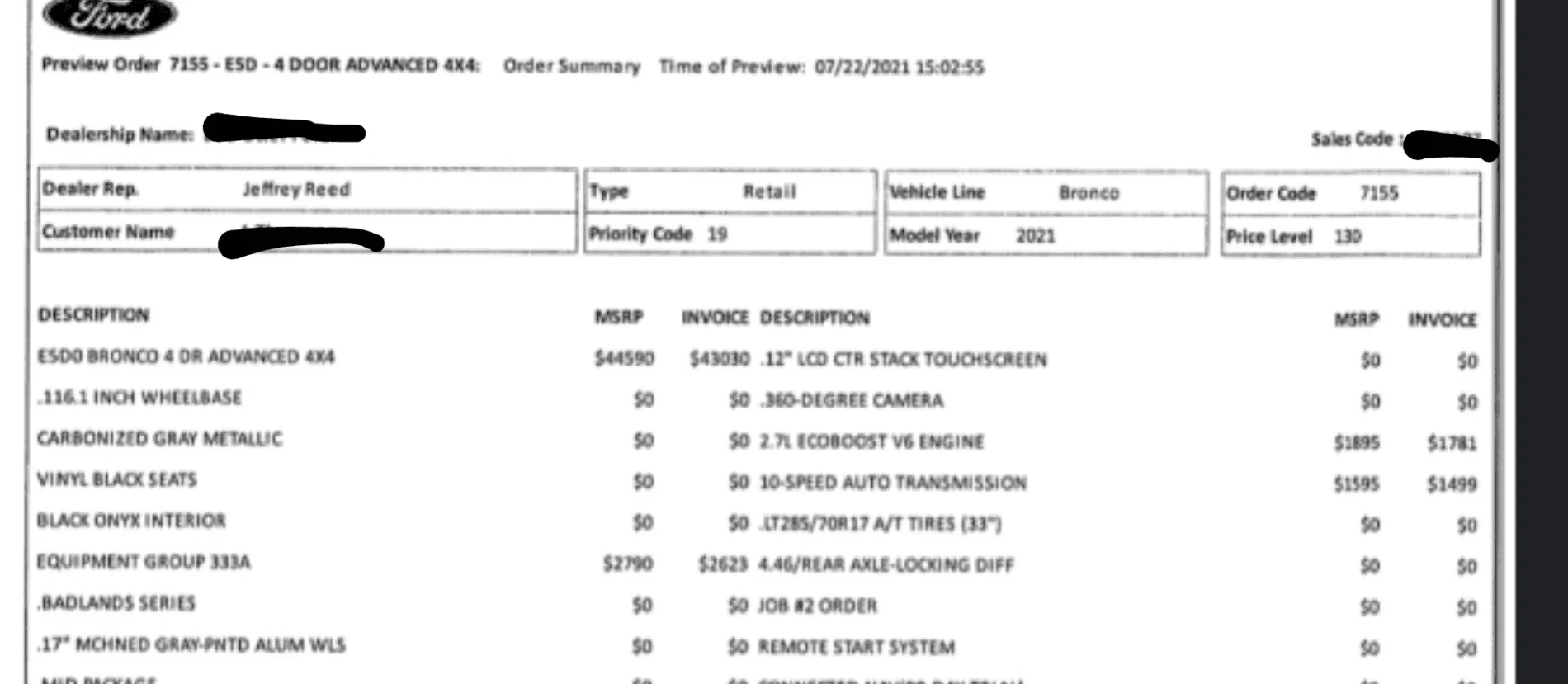 Ford Bronco PRIORITY CODE 99 WITHOUT MY PERMISSION!! I'M PISSED!! Screenshot_20210723-194702