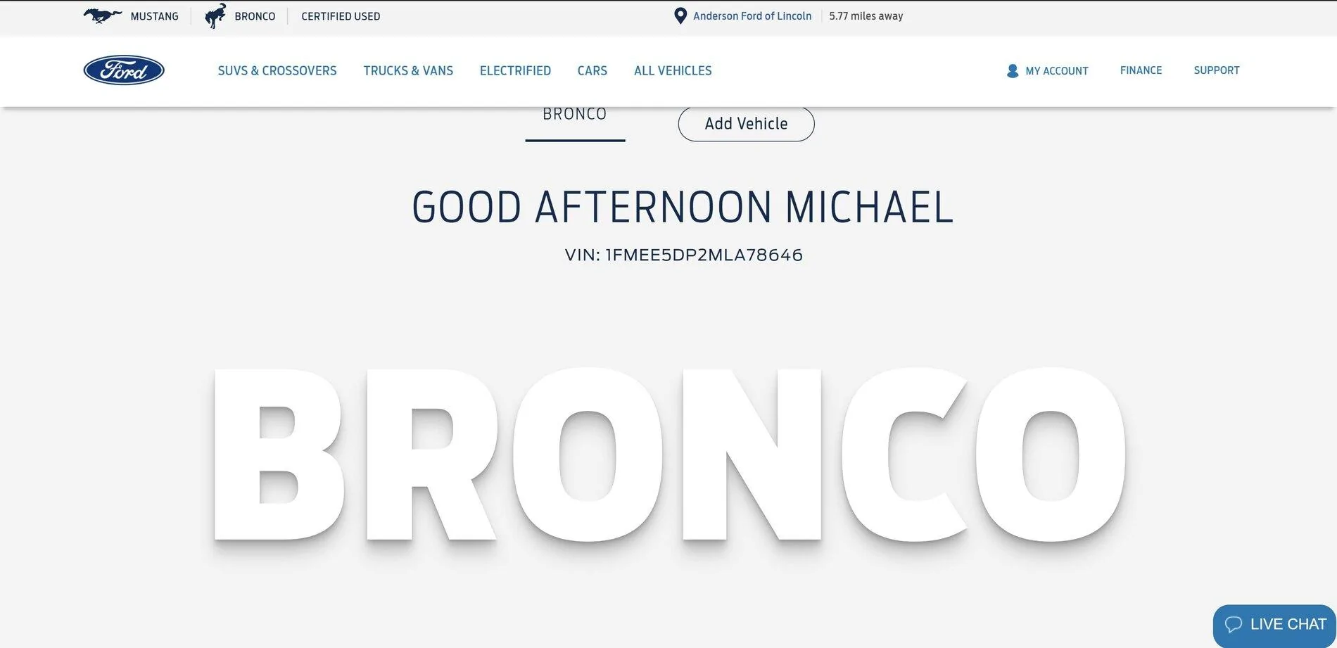 Ford Bronco Who's a 7/19 build? vehicle dashboard