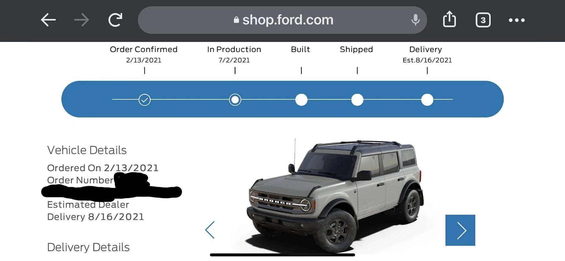 Ford Bronco 6/30 blend dates bronco