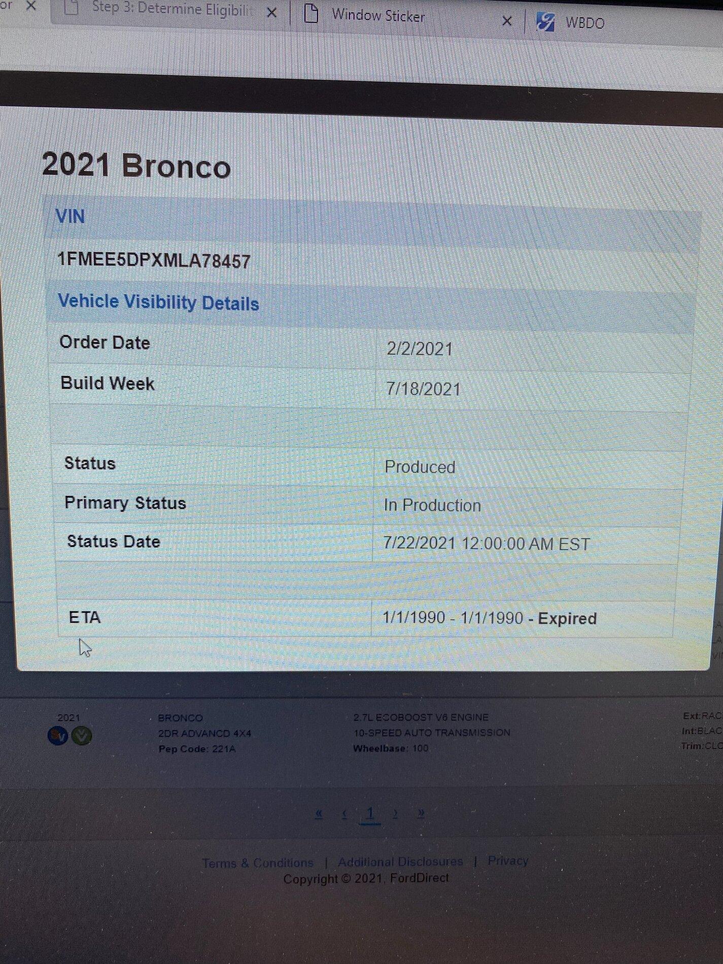 Ford Bronco Who's a 7/19 build? 33FBDF45-4849-489B-93F4-9F915385FBB0