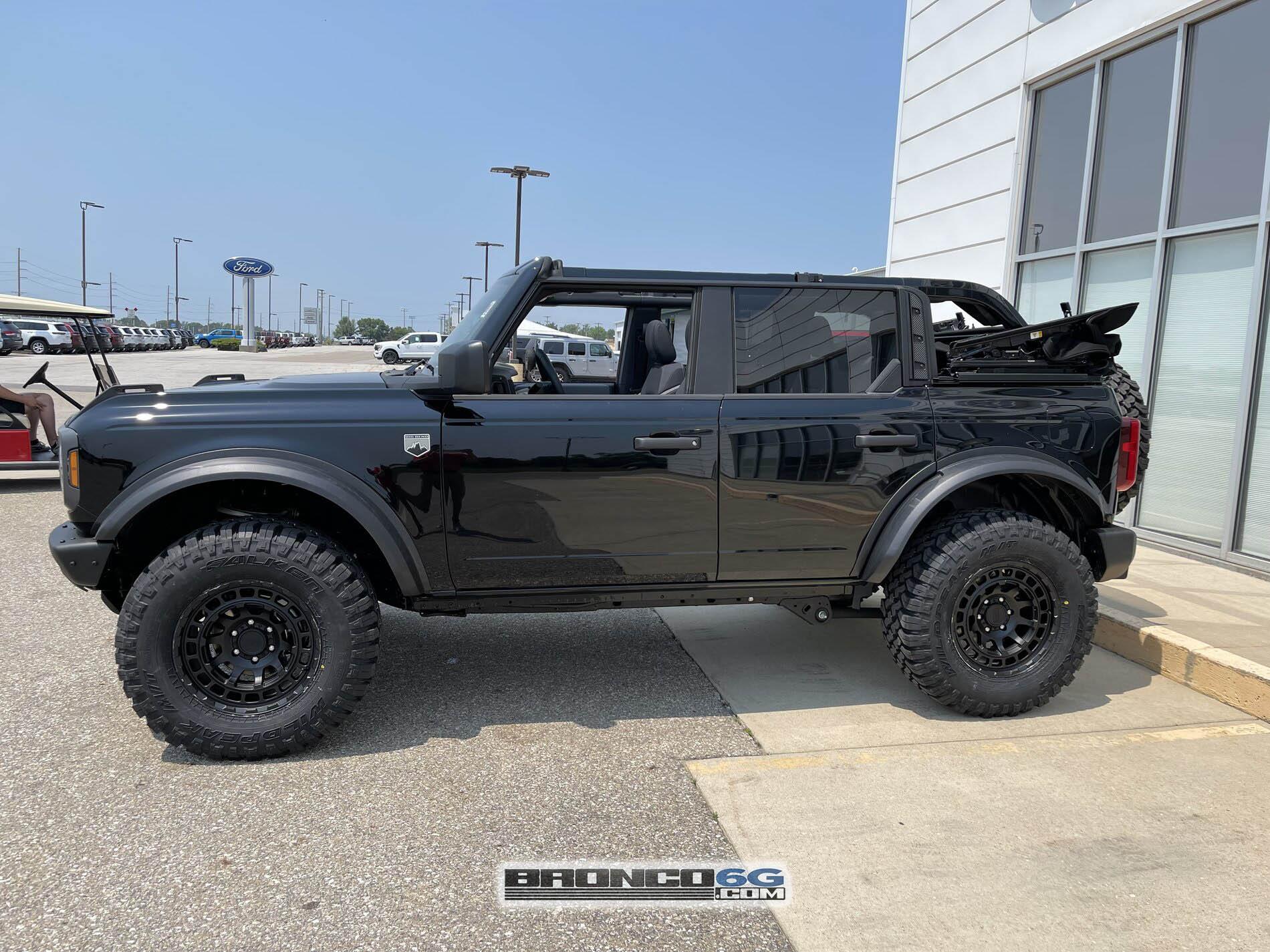 Ford Bronco Our 2021 Bronco Gets 4WP Leveling Kit, Black Rhino Chamber Wheels, Wildpeak M/T, Air Design Fender Flares 2021 Bronco 4WP Leveling Kit, Black Rhino Chamber Wheels, Wildpeak M:T, Air Design Fender Flar