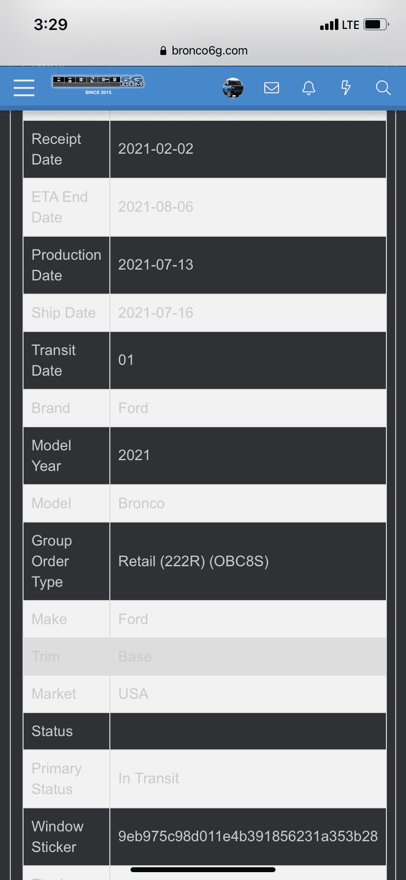 Ford Bronco 7/13 Blend Folks B20E6CFF-B687-4231-A00D-CF77DEE98D66