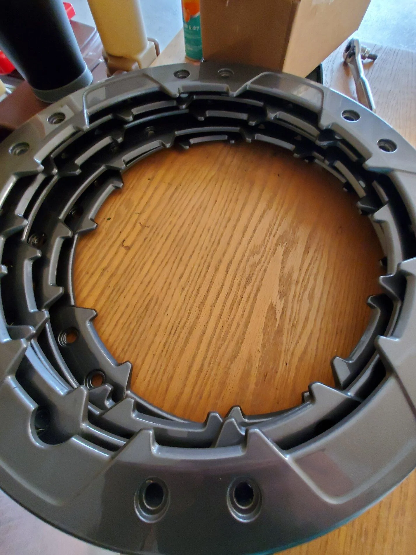 Ford Bronco Beadlock Capable Wheels Rings Removal and Color Changed (Powdercoated) - Non-Sasquatch Badlands 20210727_193454