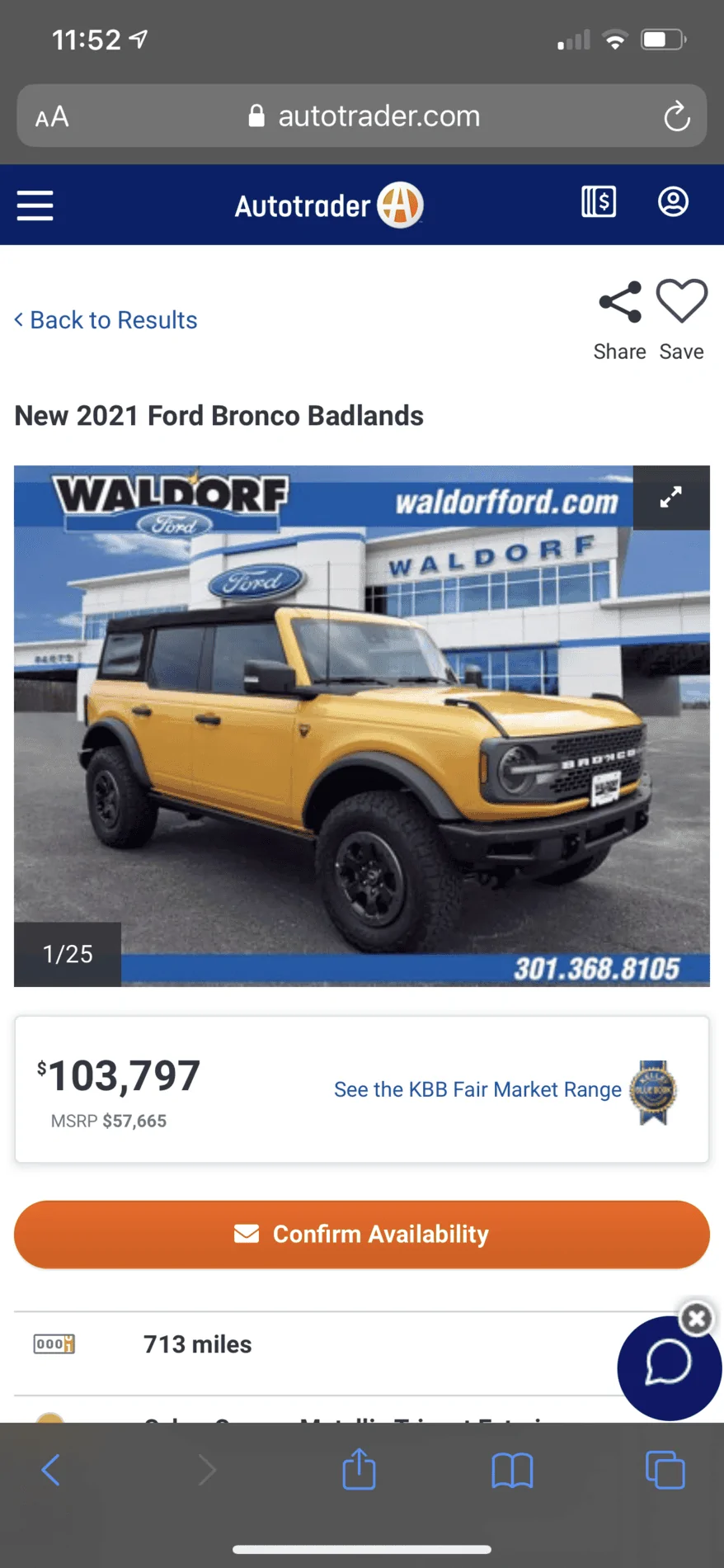 Ford Bronco 100k from Dealer C6A731A1-EEED-4773-A35A-DBB46A03D4F7