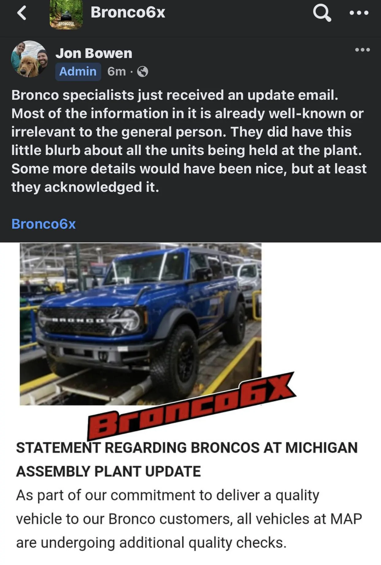 Ford Bronco Who's a 7/19 build? 5656E1D9-7115-4D97-8187-4A677B16A0CD
