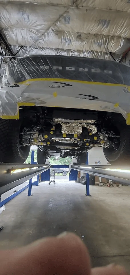 Ford Bronco Rust Proofing the undercarriage 1627641442017