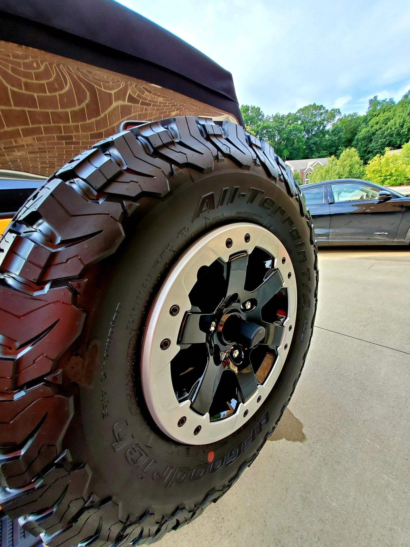 Ford Bronco Beadlock Capable Wheels Rings Removal and Color Changed (Powdercoated) - Non-Sasquatch Badlands 20210730_193127