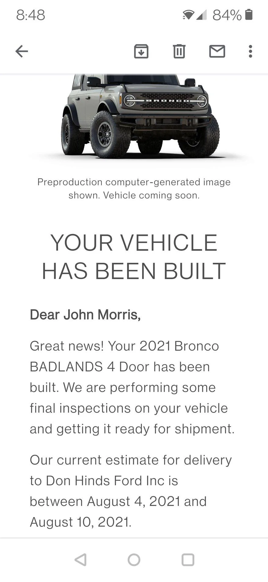 Ford Bronco 7/14 Blend Date Thread Screenshot_20210731-084839