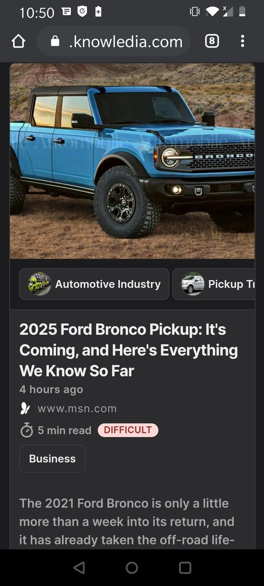 Ford Bronco Bronco Pickup Leaked on Ford.com! Screenshot here Screenshot_20200722-225033