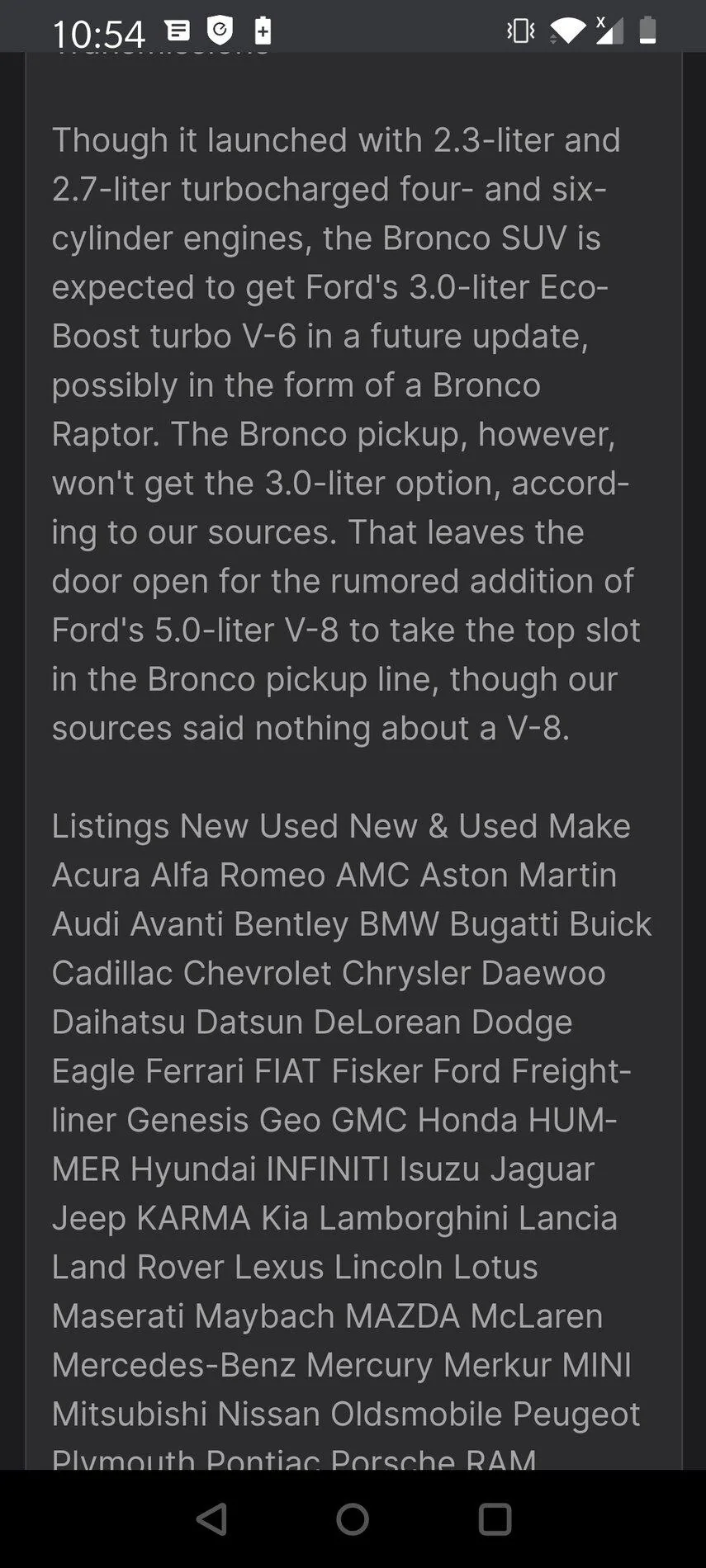 Ford Bronco Bronco Pickup Leaked on Ford.com! Screenshot here Screenshot_20200722-225415
