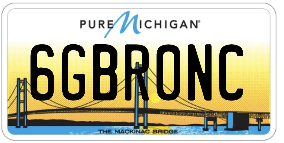Ford Bronco Custom vanity license plate for Bronco? 098BB48B-5BDE-4F73-BBE2-1DDB64E74C64