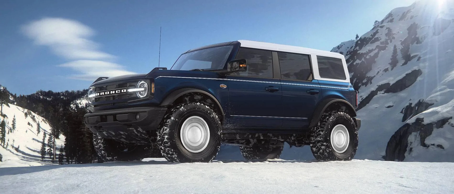 Ford Bronco Photoshop request - Dog-dish Hubcpas antimatter pinstripes