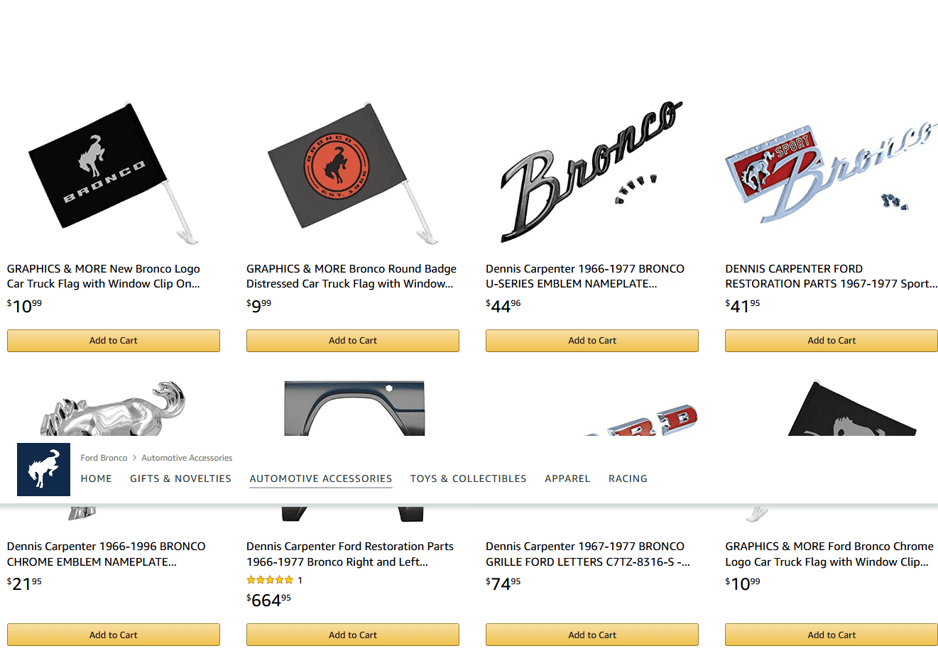 Ford Bronco Some Bronco branded merchandise released by Ford Screenshot_2020-07-24 Ford Bronco Automotive Accessories