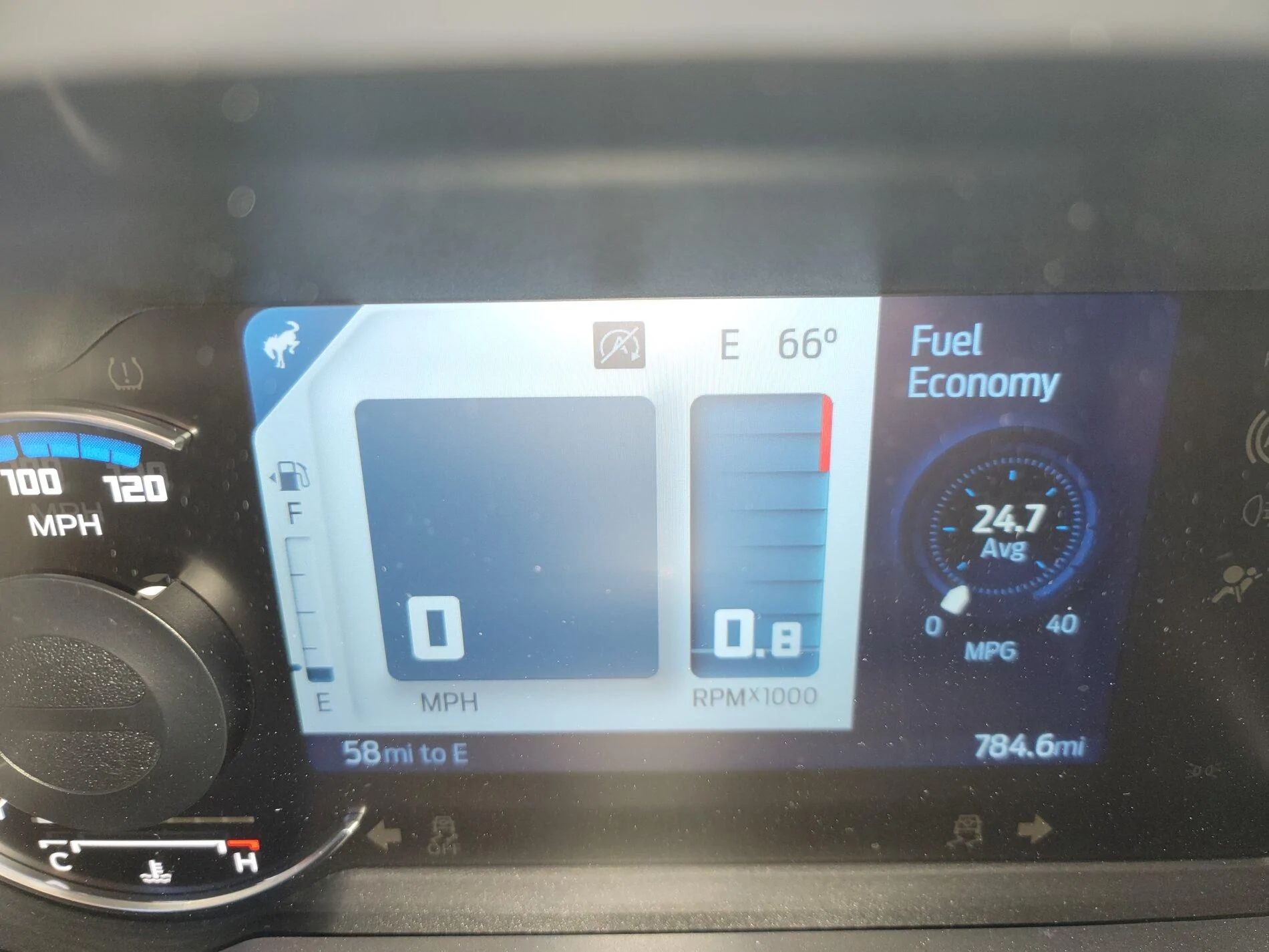 Ford Bronco 2.3L Big Bend MPG after 784 miles: 20-25 MPG 20210802_075244