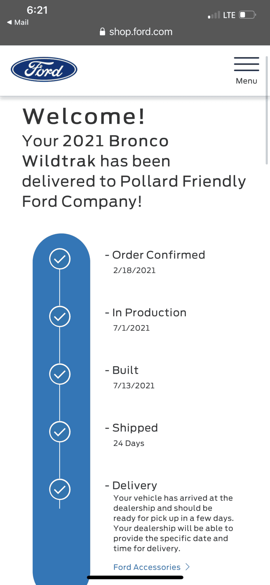 Ford Bronco 6/30 blend dates 01072392-5D47-4086-B768-F659611177C2