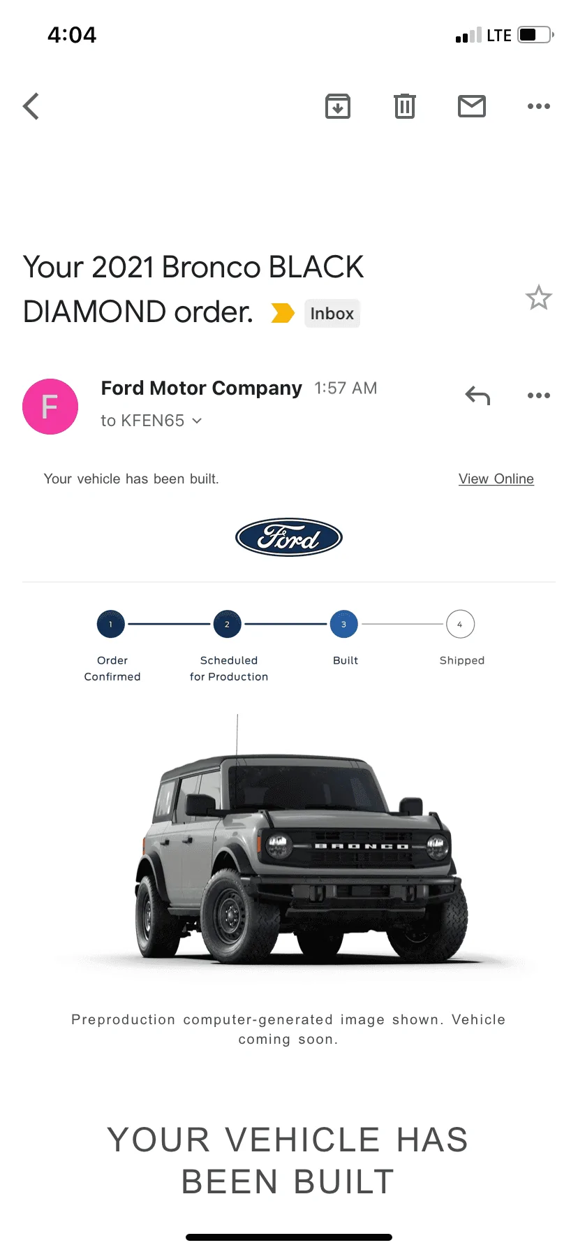Ford Bronco Who's a 7/19 build? 5CCB326D-60A4-454D-B542-C1DB399B21D7