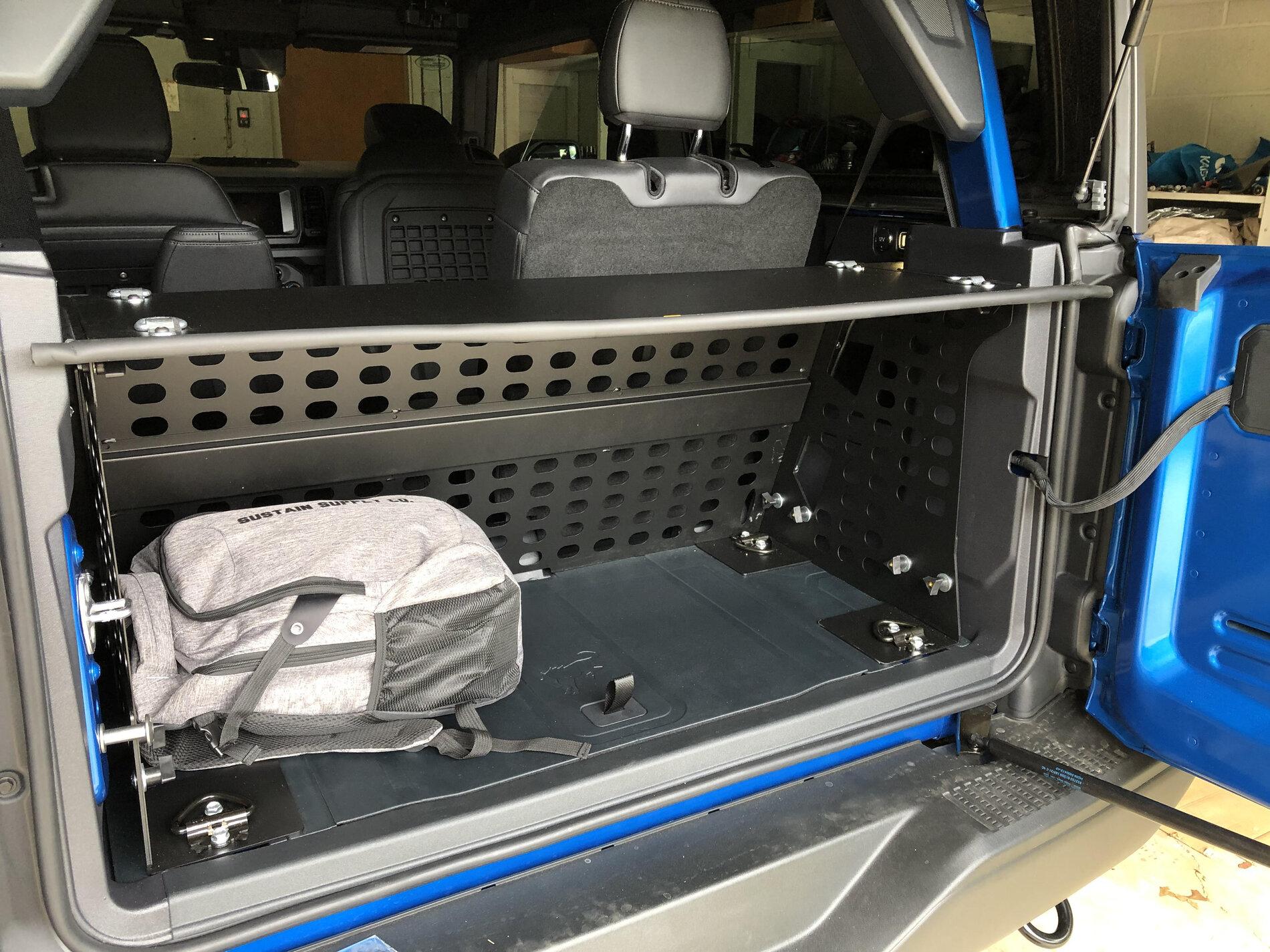 Ford Bronco 2 Door Bronco Trunk Enclosure Installed, Looks Good bronco trunk enclosure 1