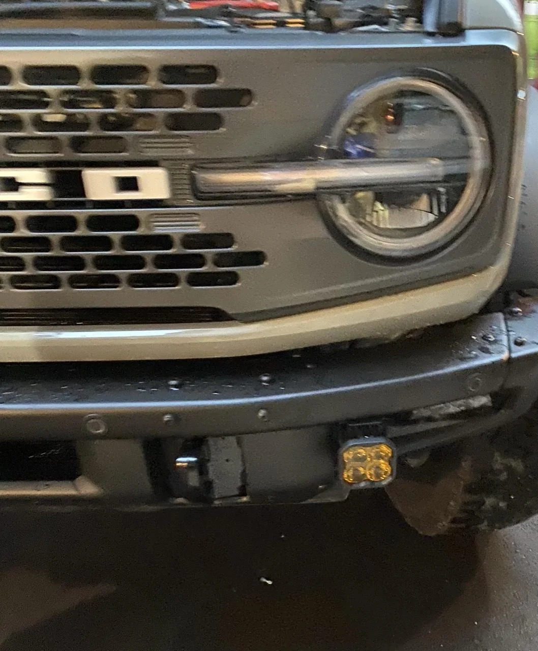 Ford Bronco Diode Dynamics SAE Fogs Installed on Badlands Modular Bumper 55F86857-F455-4673-A788-7562412D2A8C