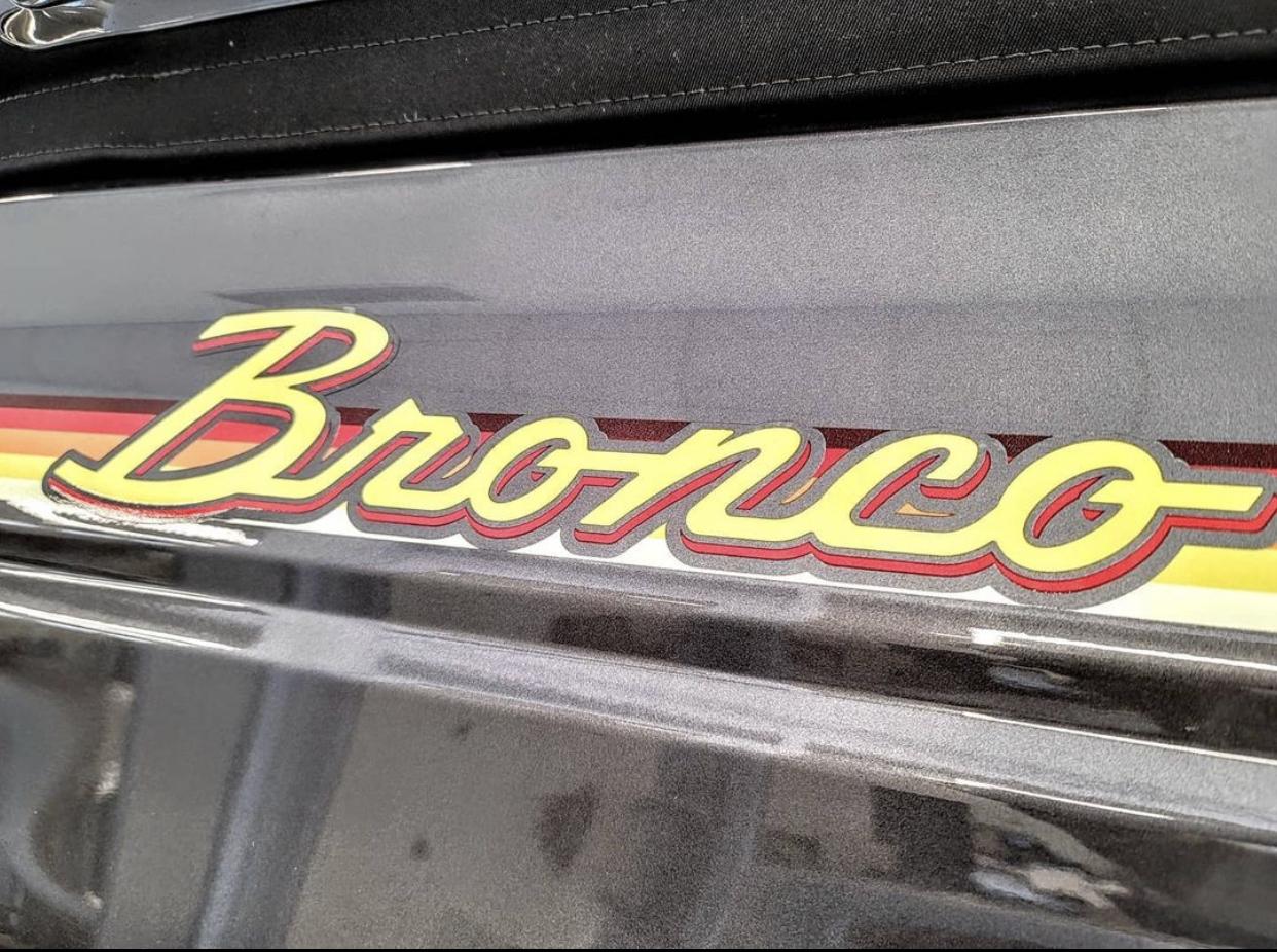 Ford Bronco Retro Stripes on Carbonized Gray Big Bend 4 Door. 🔥 A0ABCC0A-AEEA-4FC9-955D-C0A9C57DD66C