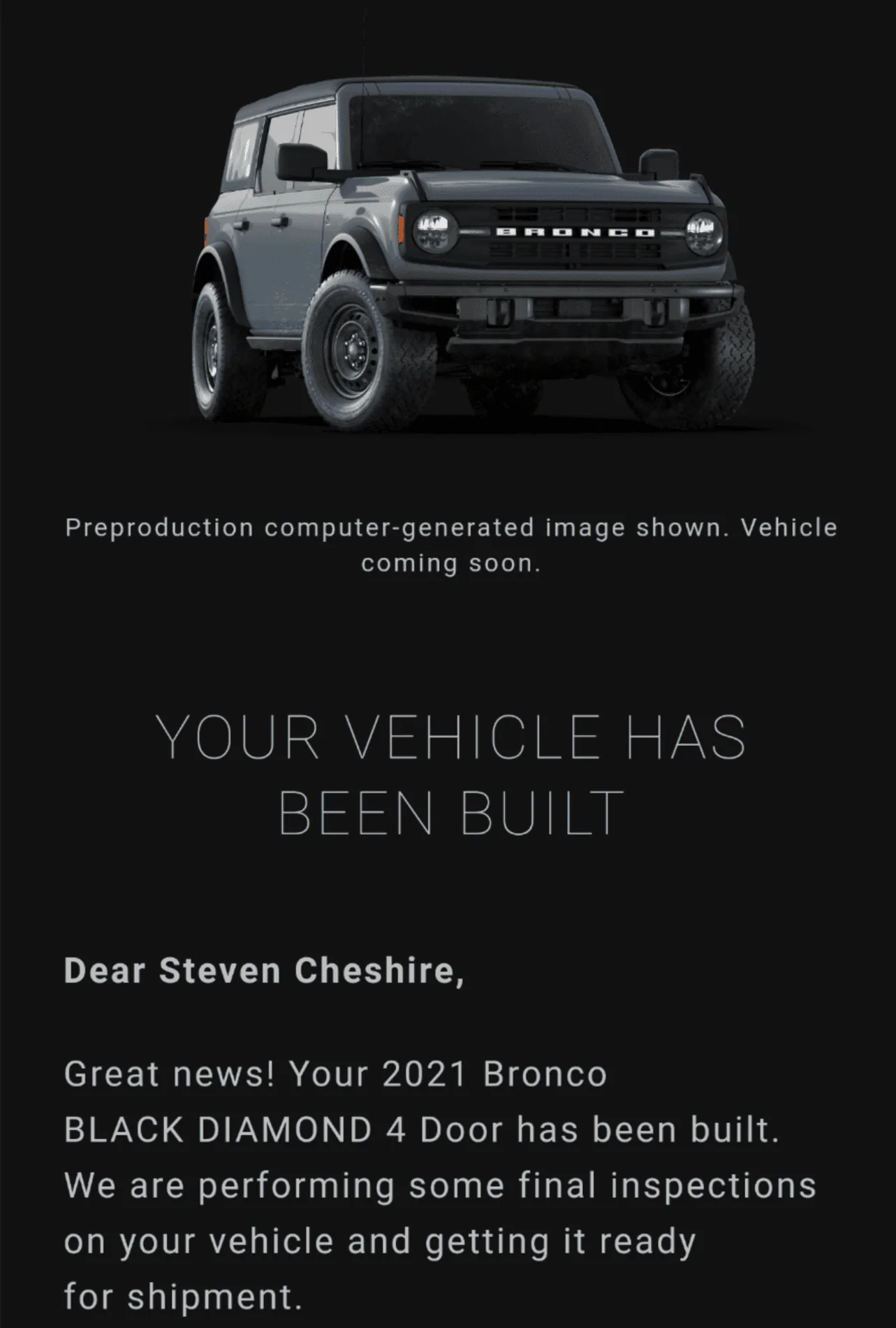Ford Bronco Who's a 7/19 build? Screenshot_20210805-055927
