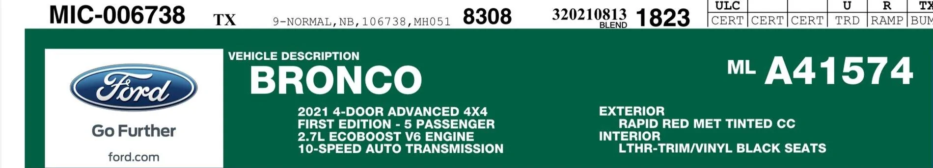 Ford Bronco 🛠 8/9 build week thread 51A6B24A-CABE-4FC3-9E63-75FD3918E450