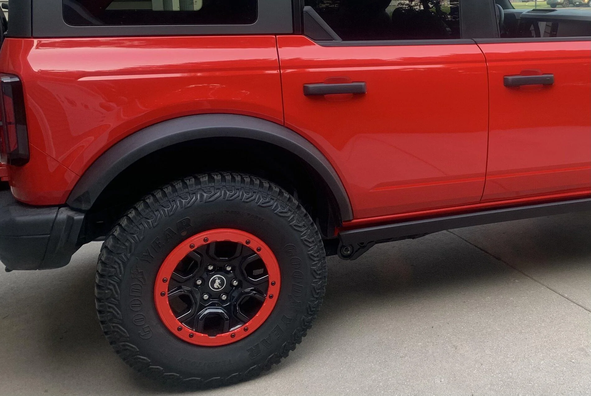 Ford Bronco Beadlock Rings Powdercoated Race Red CAD1B604-8BA4-4A90-9A4C-413DF24198F3