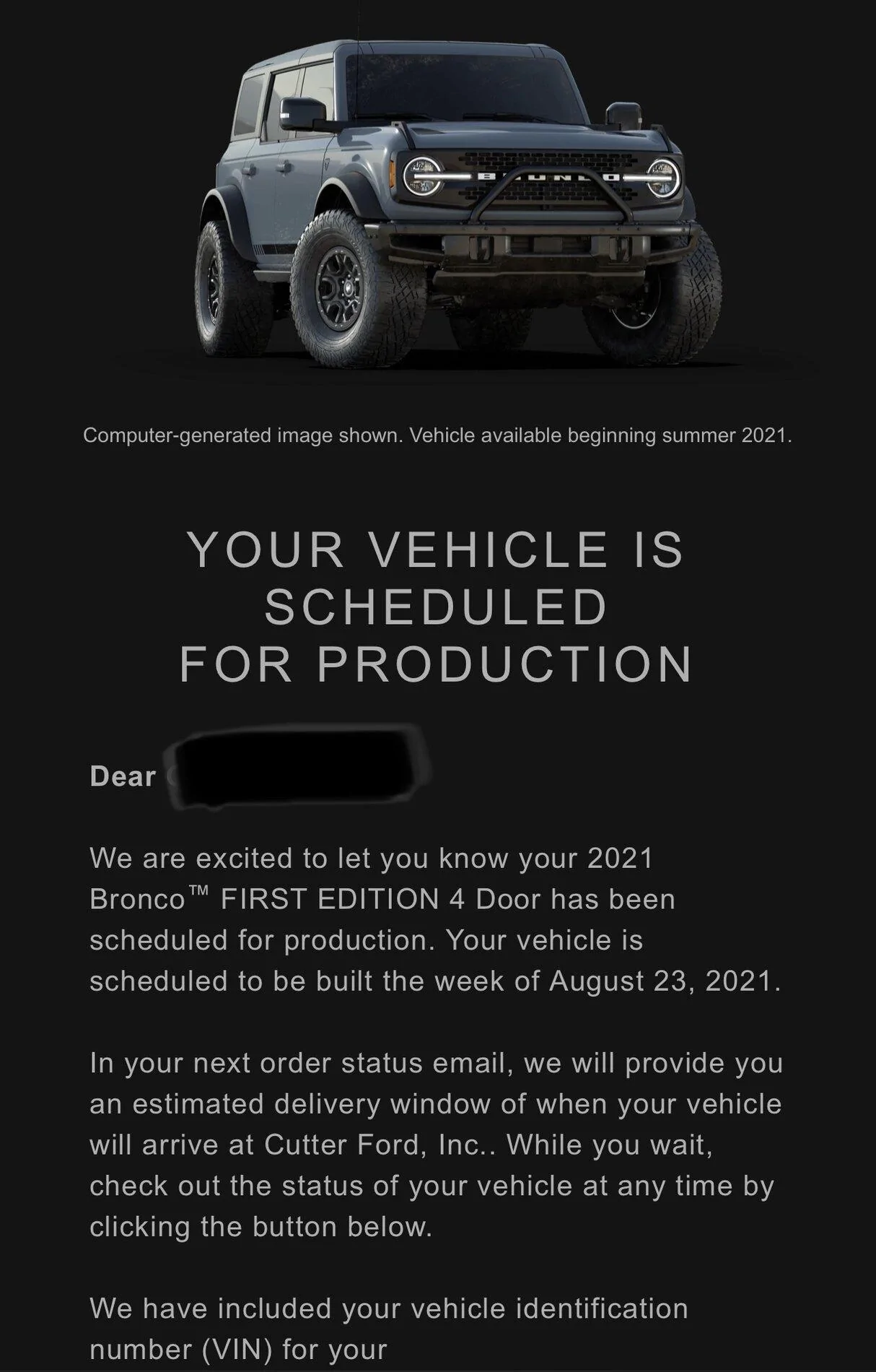 Ford Bronco 8/23 build week thread 2DFB1FCB-56BD-45BD-8D39-7C1310E4AD4D