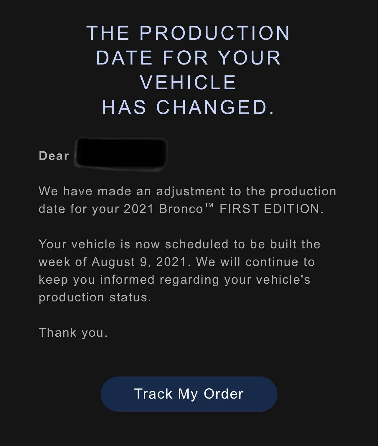 Ford Bronco 8/23 build week thread A8F7F9E2-43BB-403A-A2BB-F171A76FDF6C