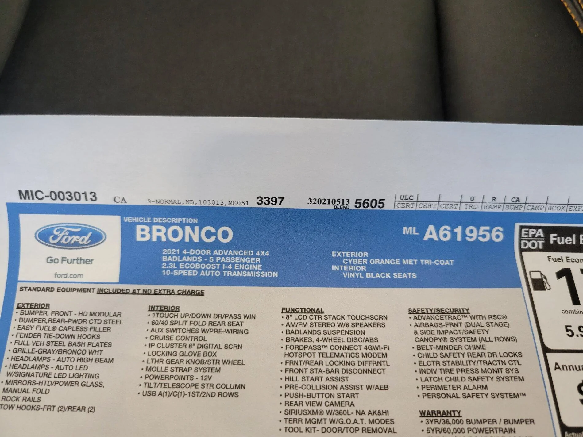 Ford Bronco 6/30 blend dates 20210808_102103
