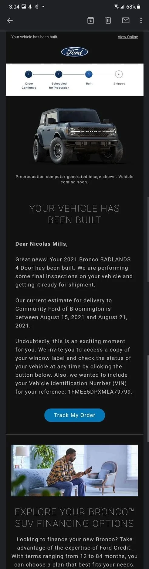 Ford Bronco 🛠 8/2/21 build Week Thread 8B86989A-9FB5-43A6-9FC8-40575B718290
