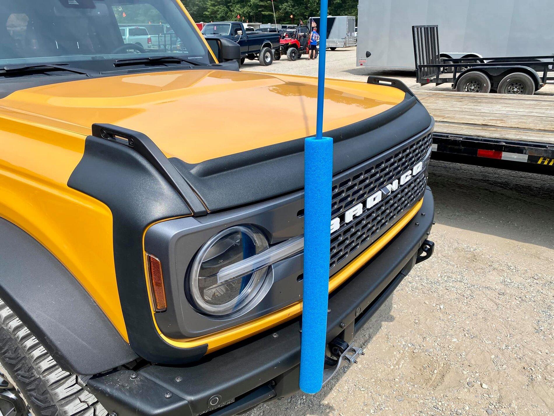 Ford Bronco First look at Trail Armor by Lund on 2021 Bronco - Aeroskin Hood Protector, Front Corners and Rear Corners 2021 Bronco Trail Armor Hood Protector Aeroskin II & Front Corners by Lund 1