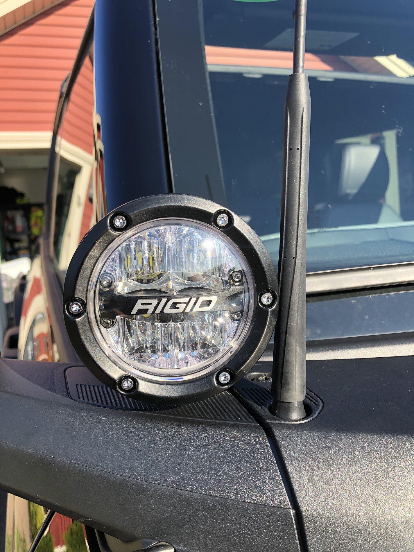 Ford Bronco New Rigid 360 lights installed on mirrors D842213A-3DA0-4552-9E68-647FCA1DCB2D