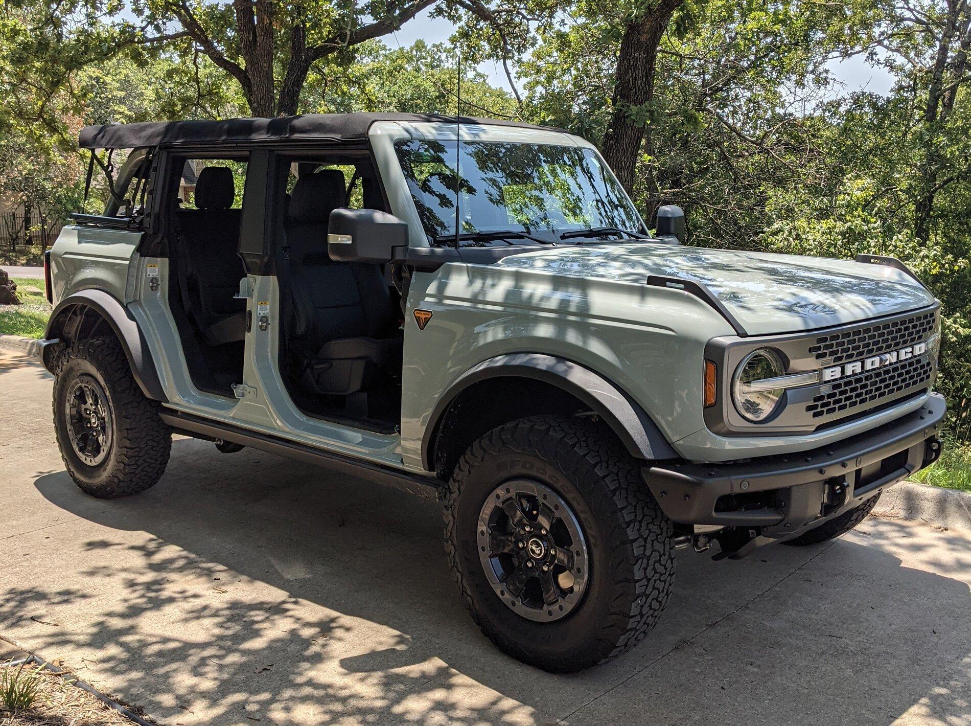 Ford Bronco BlueBroncos Review of the Accidental Order “get-it-now” Cactus Gray Build PXL_20210808_191100460~2