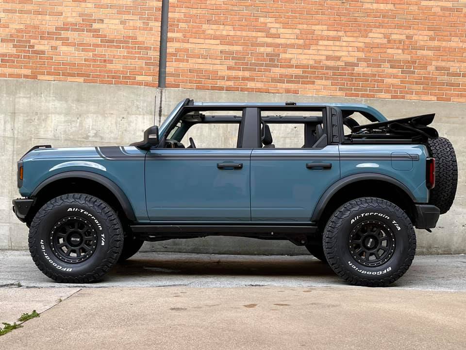 Ford Bronco CACTUS GRAY Bronco Club 2021 Ford Bronco 37’s tires on MaxliderBros 4” lift kit  5