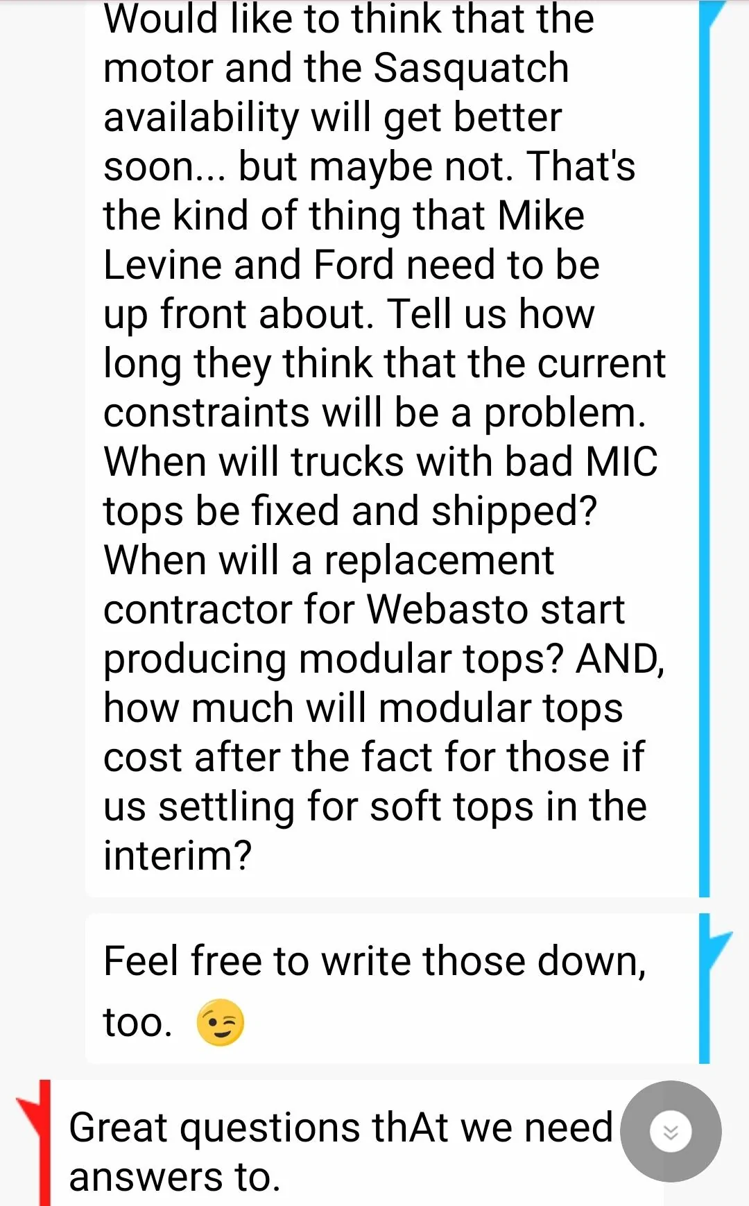 Ford Bronco Mike Levine's non-answer... or is it? Screenshot_20210811-225754_Message+