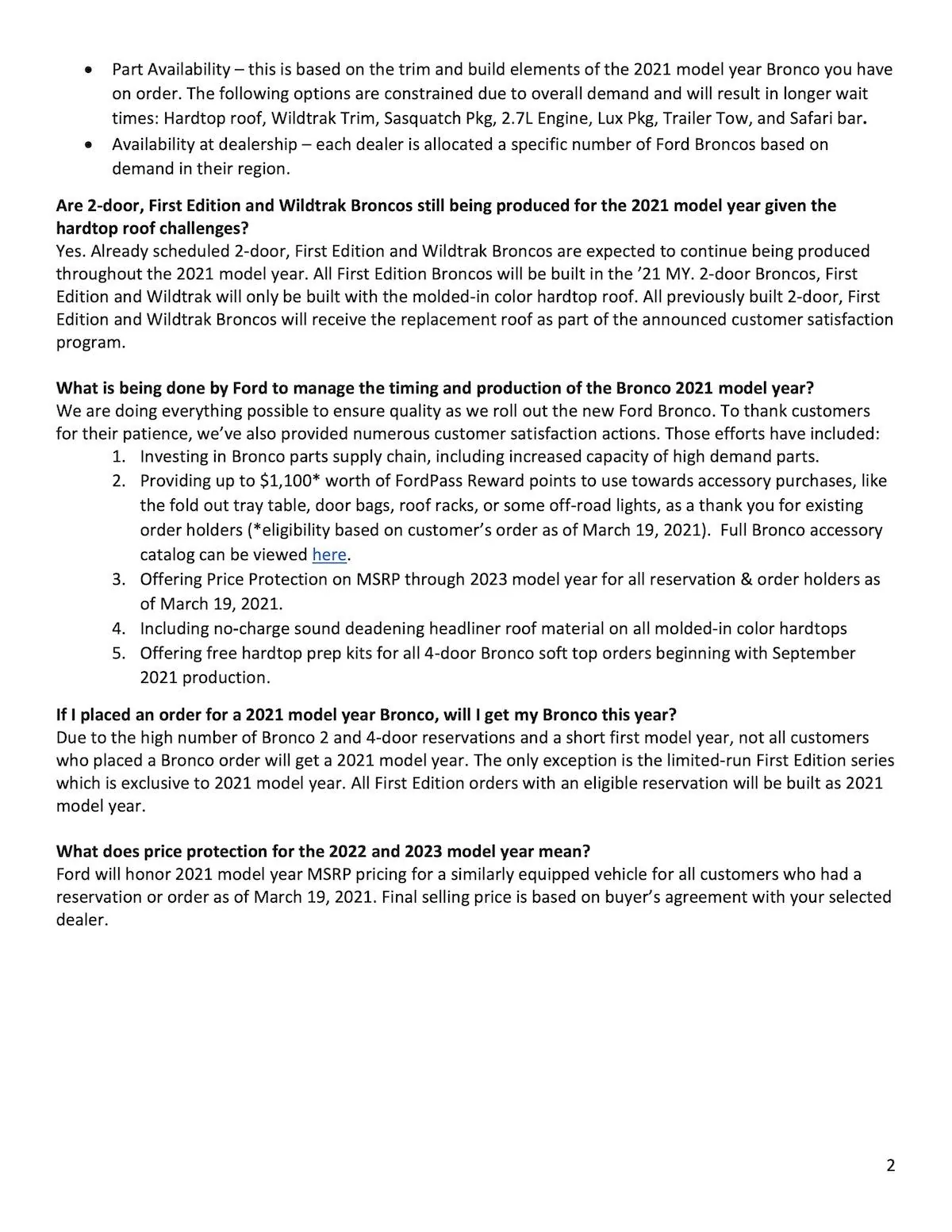 Ford Bronco 📣 Ford announces MIC hardtop solution (program 21B49): unscheduled orders will get MY2022, delivered & built Broncos will have tops replaced order-holder-faq-2-jpg