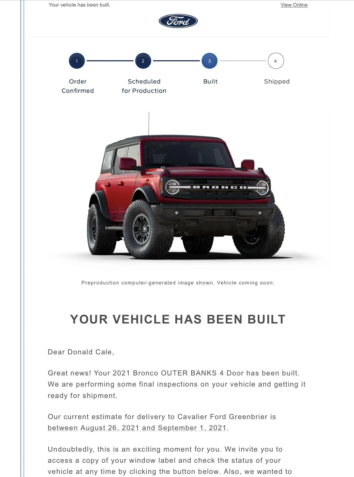 Ford Bronco 🛠 8/9 build week thread 133E0E96-EE15-45FB-B444-258BF439C353
