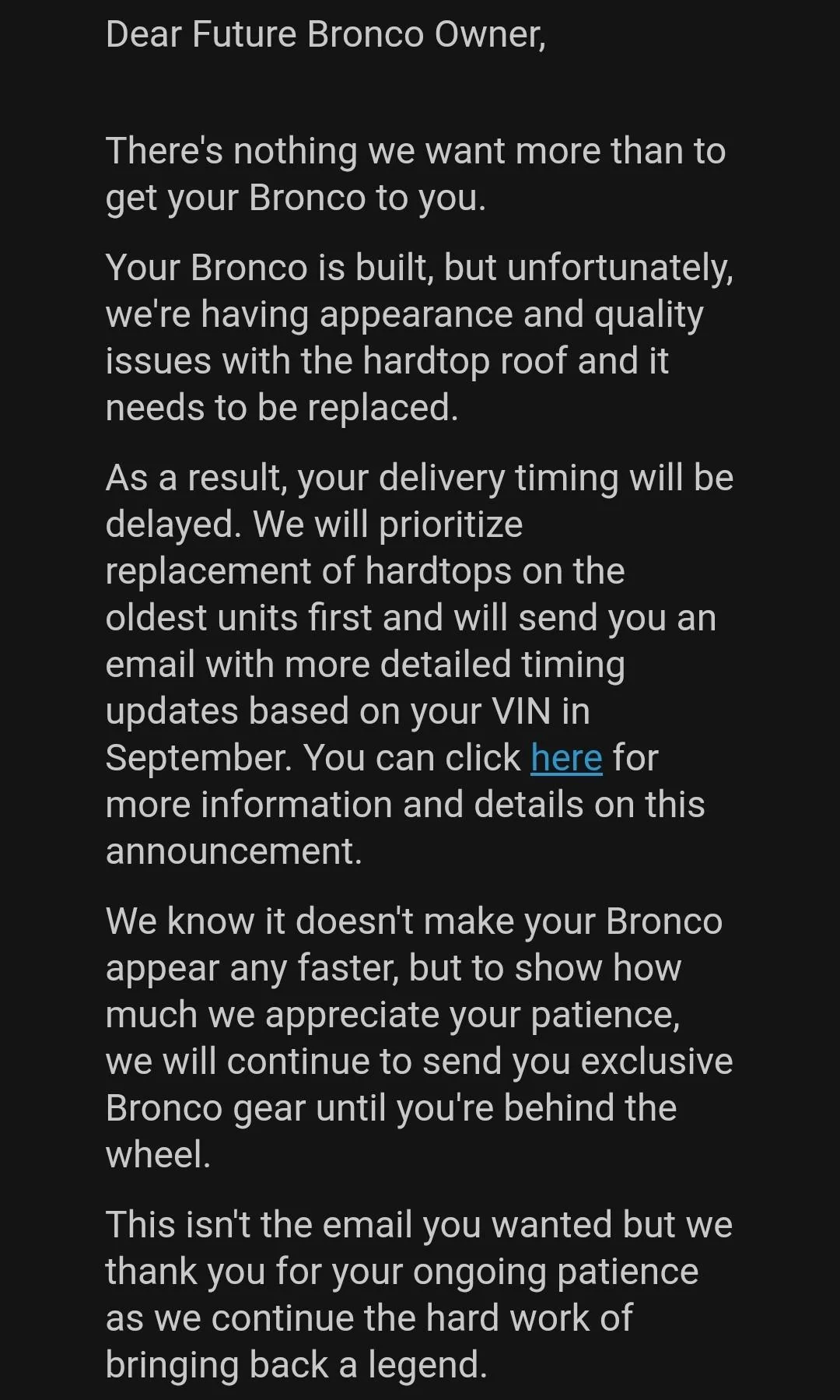 Ford Bronco 6/30 blend dates Screenshot_20210813-073400_Outlook