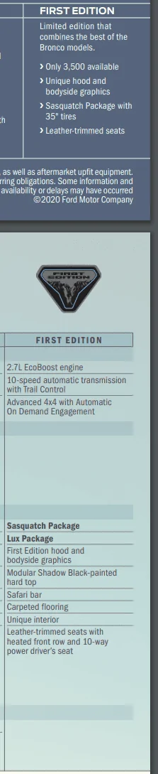 Ford Bronco First Edition Bronco Thread Screenshot 2021-08-13 140454