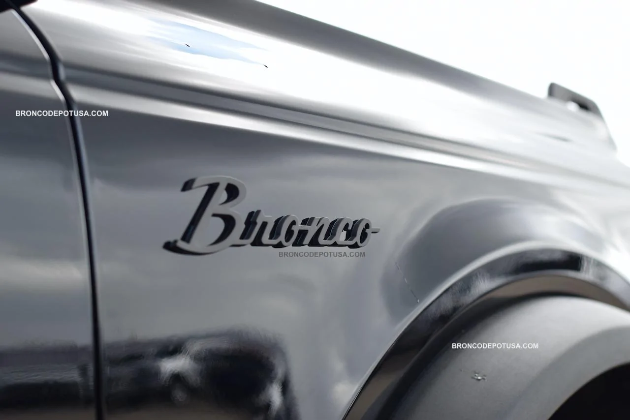 Ford Bronco Adhesive backed Heritage Bronco Fender Badges by BroncoDepotUSA [NO LONGER AVAILABLE] DSC_8191