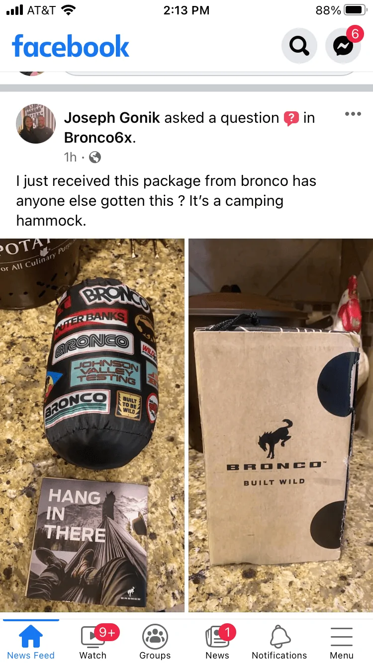 Ford Bronco Hammock swag gift thread AE730BB0-84B2-4CE1-99FB-4E4CB941A8B9