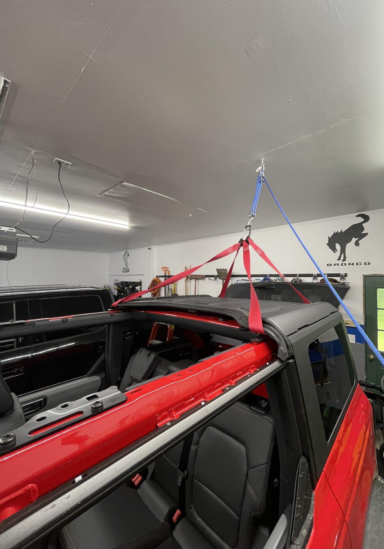 Ford Bronco Rear MIC Top Weight (69.4 lbs) and Home Made Ceiling Hoist 67318FC9-17BA-48A6-BA8D-79F30FA9AADA