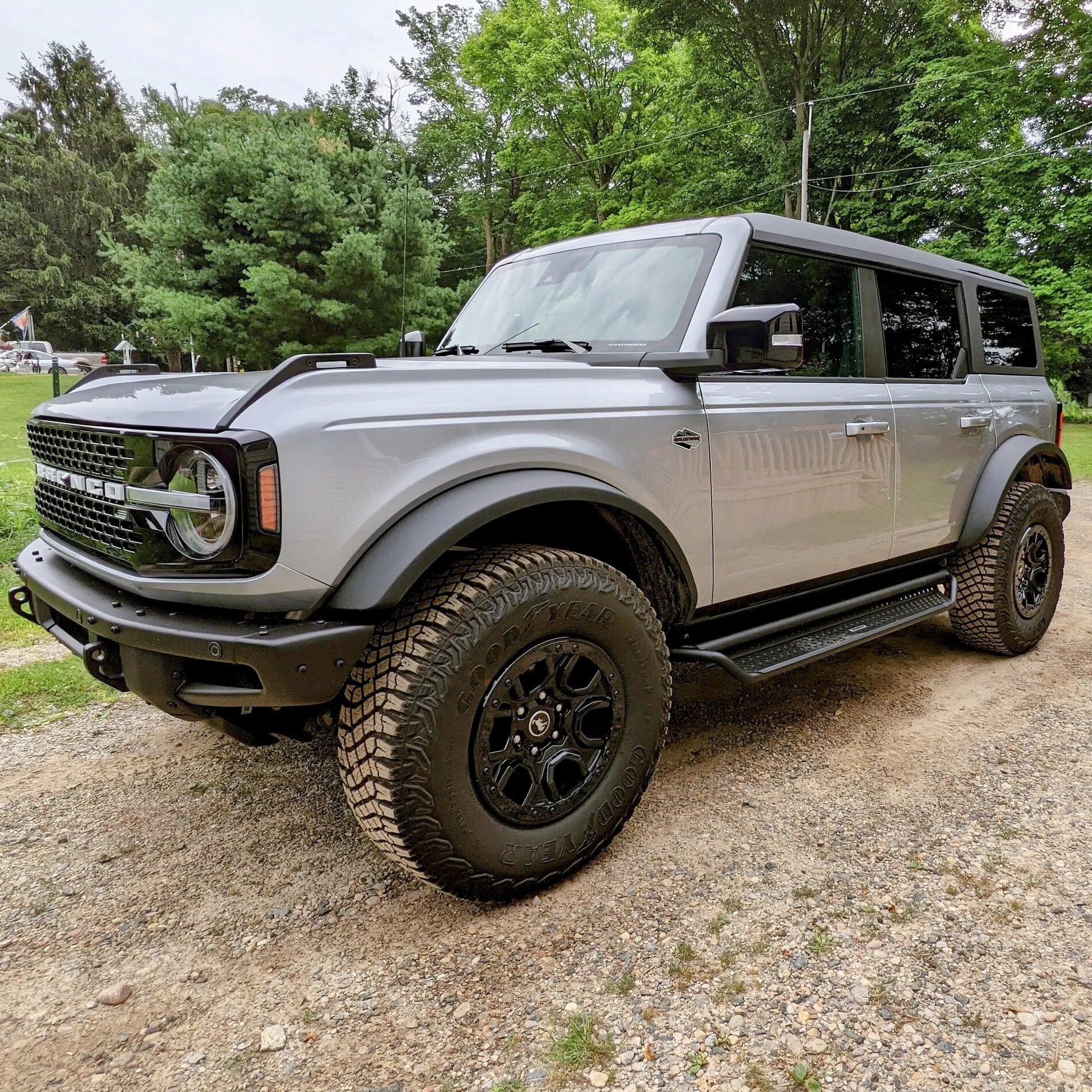 Ford Bronco Go Rhino Dominator Extreme D1 Sidesteps Installed on 4-Door Wildtrak IMG_20210809_231046_924~2