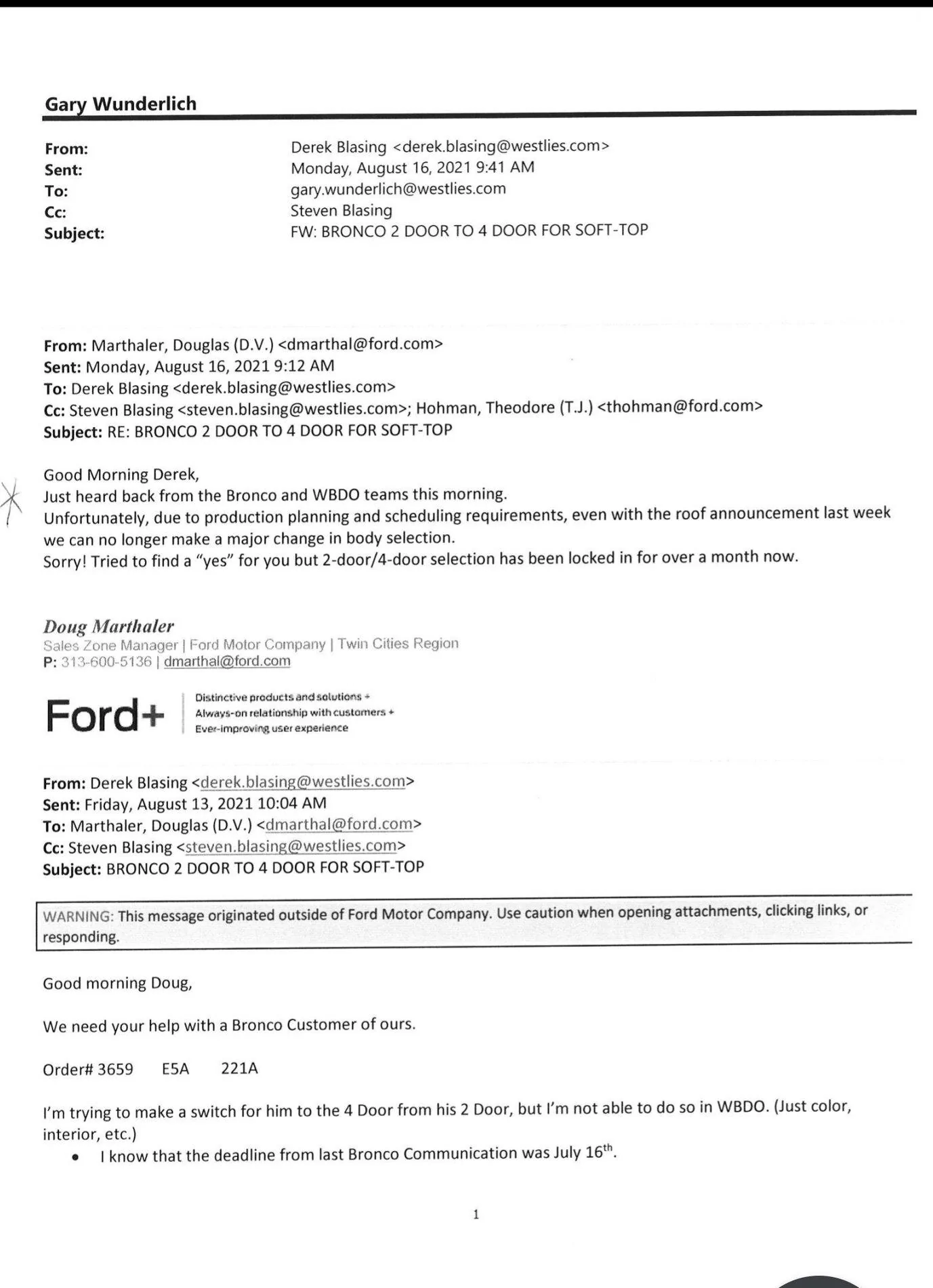 Ford Bronco Changing a 2 door order to 4 door Screenshot_20210816-181934_Driv