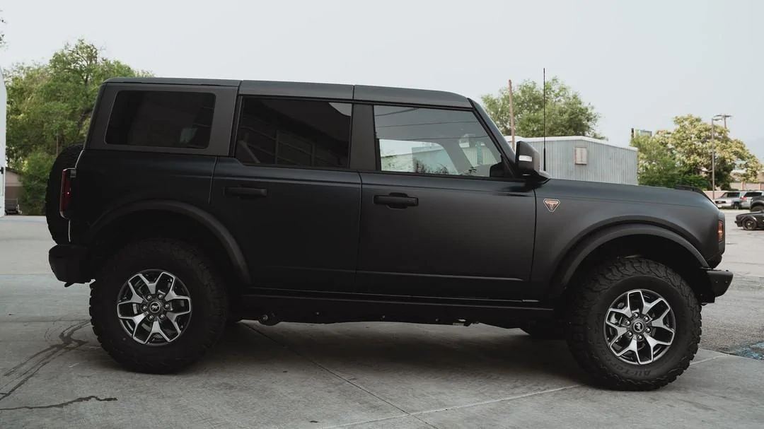 Ford Bronco Xpel Stealth PPF wrapped Antimatter Blue Bronco 2021 Bronco Xpel Stealth Wrap on Antimatter Blue 5